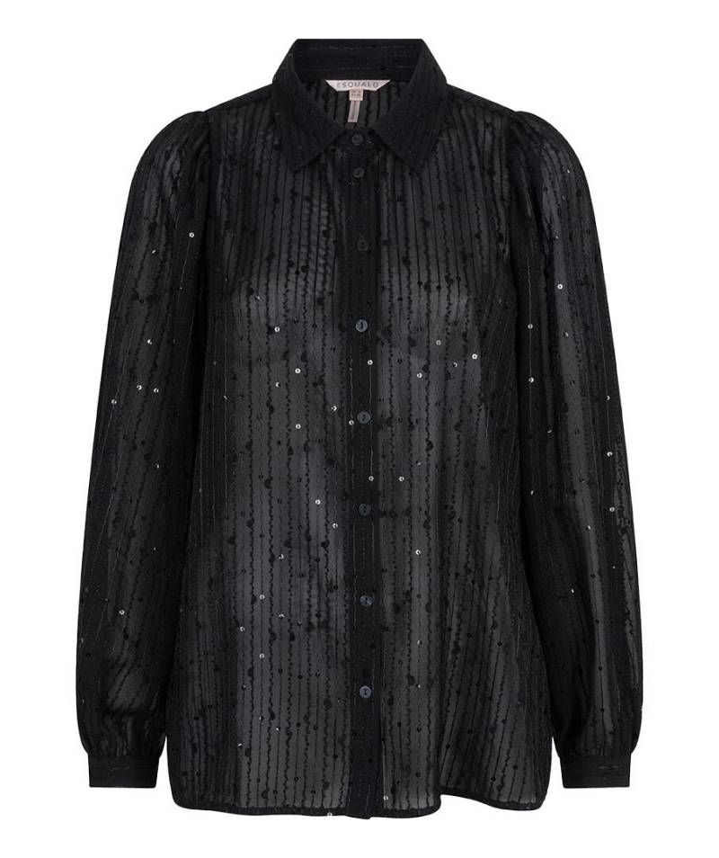 Esqualo - Bluse mit Pailletten schwarz - Gr. - 36 von Esqualo