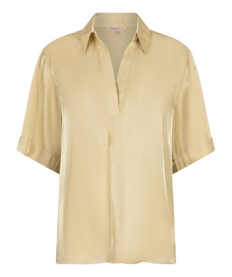 Esqualo - Bluse oversized mit seidigem Touch gelb - Gr. - 38 von Esqualo