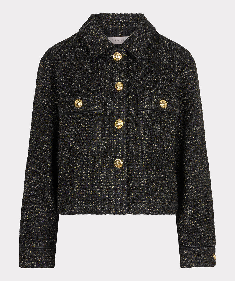 Esqualo - Bouclé Blazer schwarz - Gr. - 34 von Esqualo