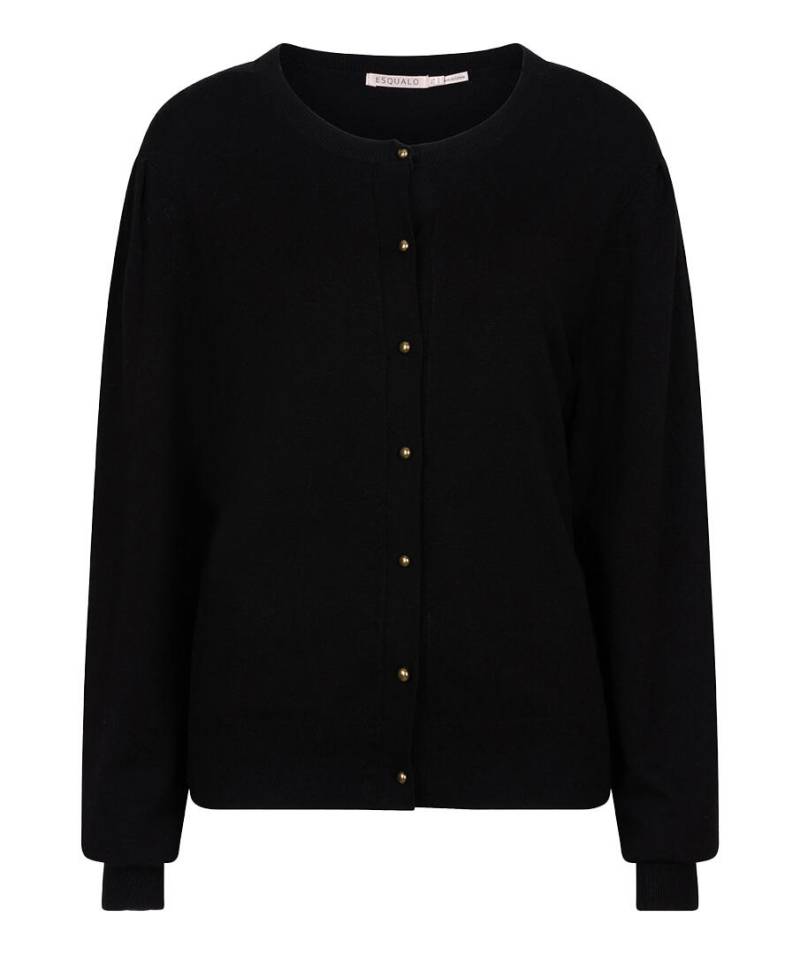 Esqualo - Cardigan mit Puffärmeln schwarz - Gr. - XL von Esqualo