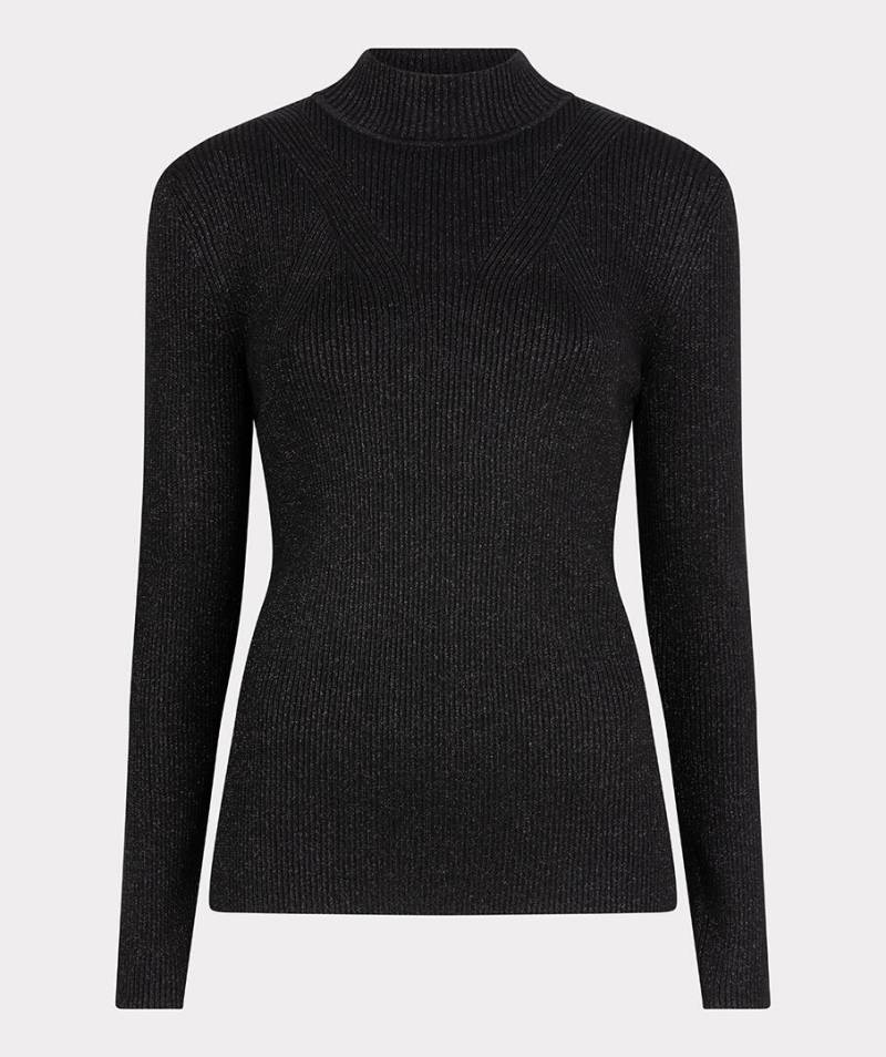 Esqualo - Feinstrick-Rollkragenpullover schwarz - Gr. - S von Esqualo