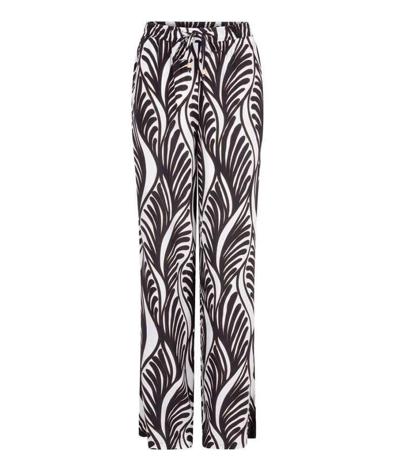 Esqualo - Hose Sommer-Vibes braun/schwarz/weiß - Gr. - 34 von Esqualo