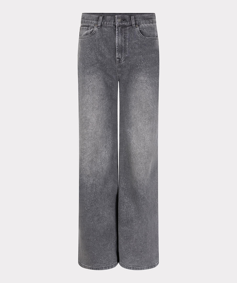 Esqualo - Jeans mit weitem Bein grau - Gr. - 38 von Esqualo