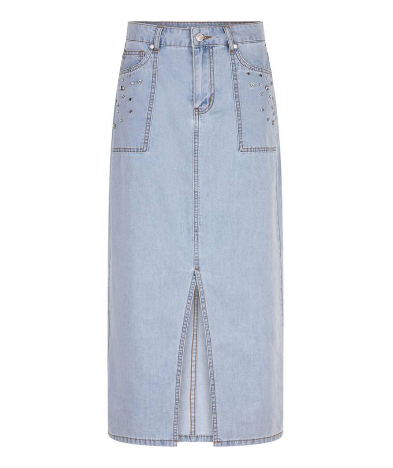 Esqualo - Jeansrock mit Strasssteinen blau - Gr. - 36 von Esqualo