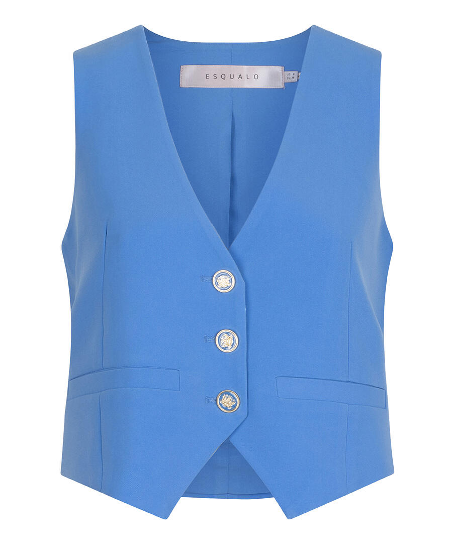 Esqualo - Kurze City-Weste blau - Gr. - 40 von Esqualo