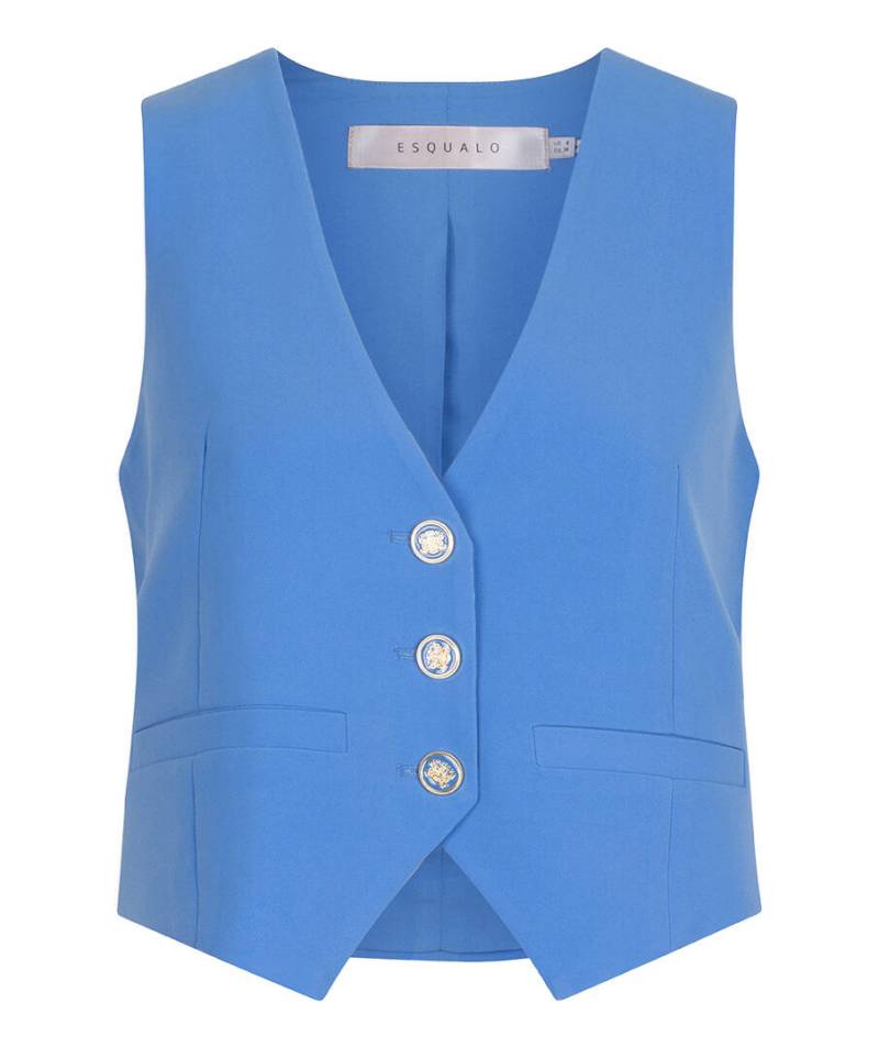 Esqualo - Kurze City-Weste blau - Gr. - 40 von Esqualo