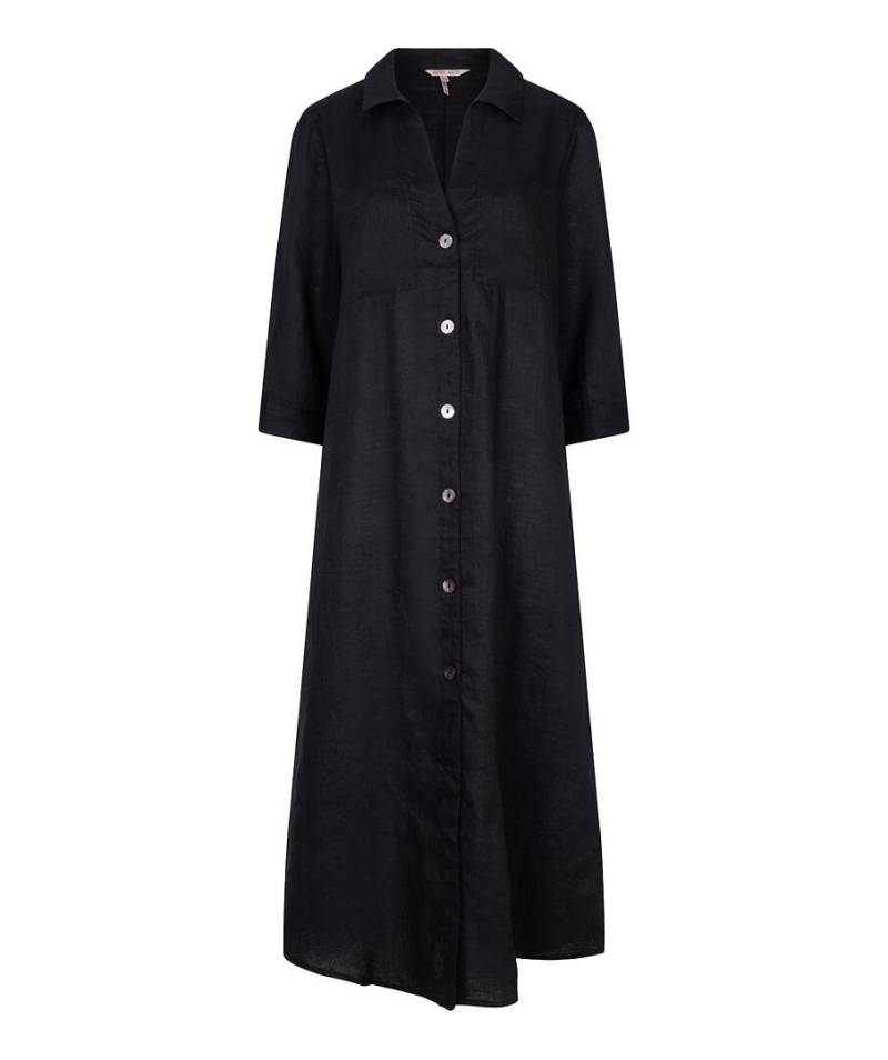 Esqualo - Langes Kleid aus Leinen schwarz - Gr. - XS von Esqualo