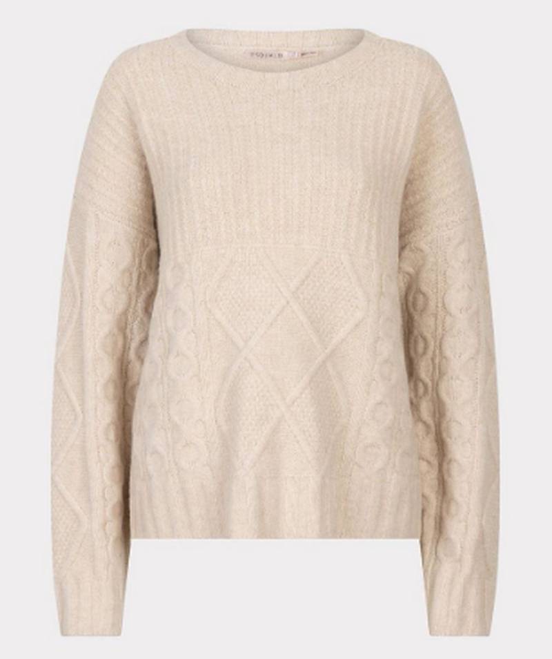 Esqualo Strickpullover Esqualo Strickpullover Biscuit von Esqualo