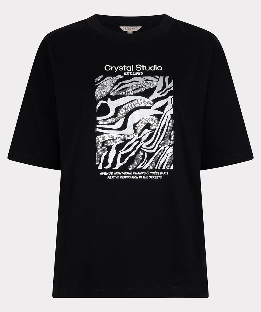 Esqualo - T-shirt - Crystal Studio schwarz - Gr. - M von Esqualo