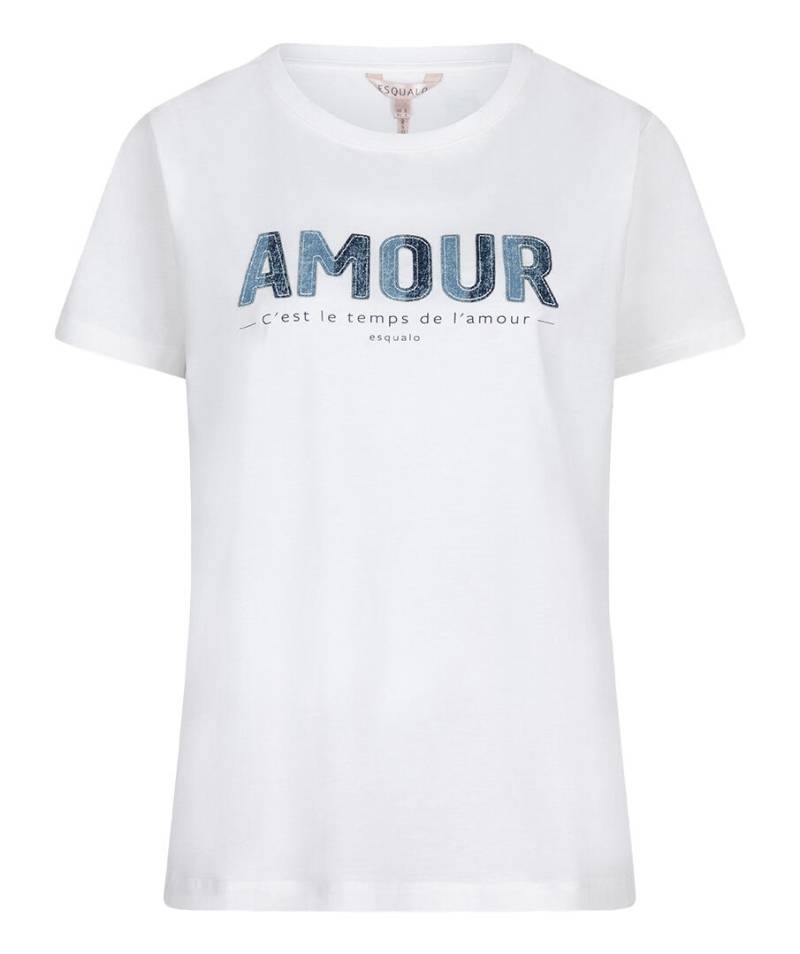 Esqualo - T-shirt mit Print weiß - Gr. - L von Esqualo