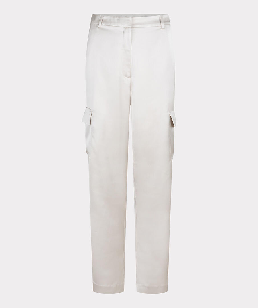 Esqualo - Trousers cargo satin light stone - Gr. - 38 von Esqualo