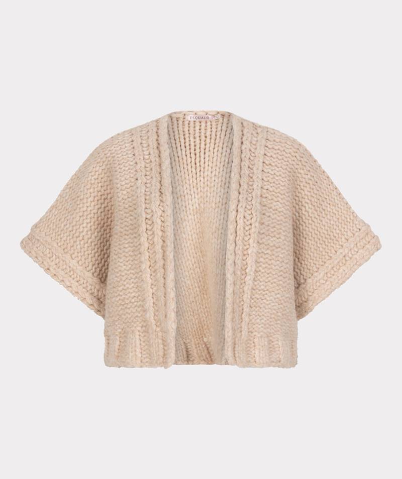 Esqualo - Weste aus Grobstrick beige von Esqualo