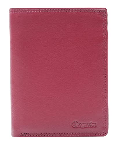 Esquire Duo Damen Leder Geldbörse 0484-59 Rot Geldbeutel von Esquire