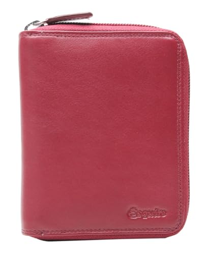 Esquire Duo Leder Damen Reißverschluss Geldbörse 0956-59 Rot aus Leder von Esquire