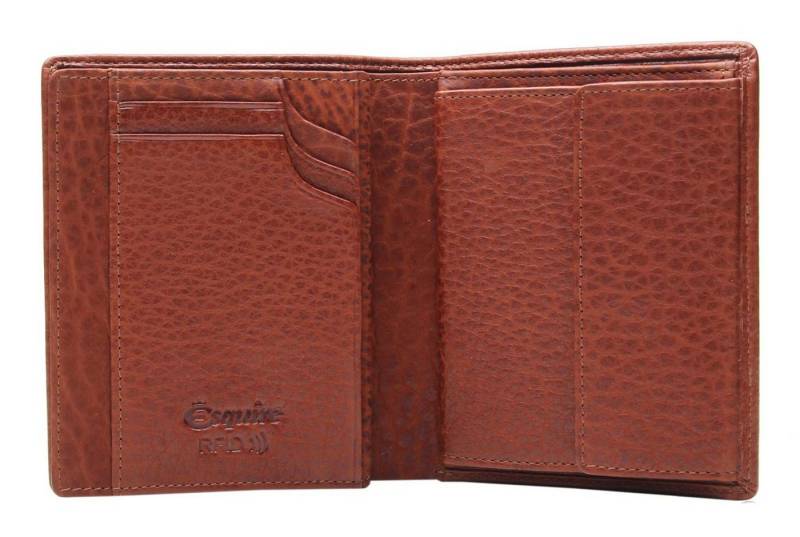 Esquire Geldbörse Horizontal Wallet, aus echtem Büffelleder mit RFID-Blocker Schutz von Esquire