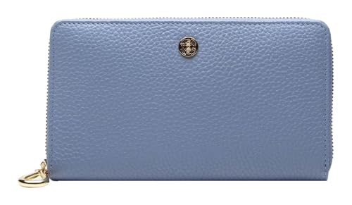 Esquire Leder Geldbörse Alexandria Wallet Light Blue hellblau von Esquire