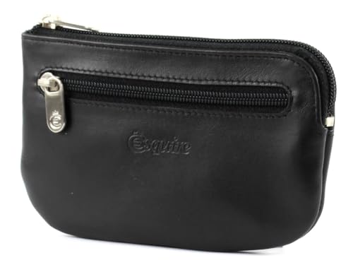 Esquire New Silk Key Case with Zip Black von Esquire