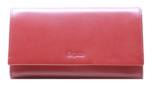 Esquire New Silk Ladies Long Wallet Red von Esquire