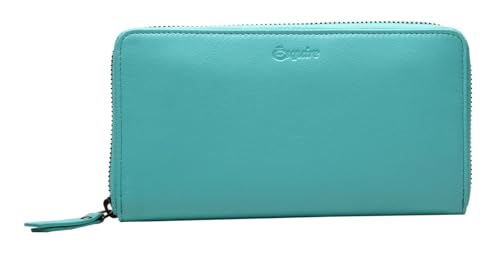 Esquire Peru Zip Around Wallet Turquoise von Esquire
