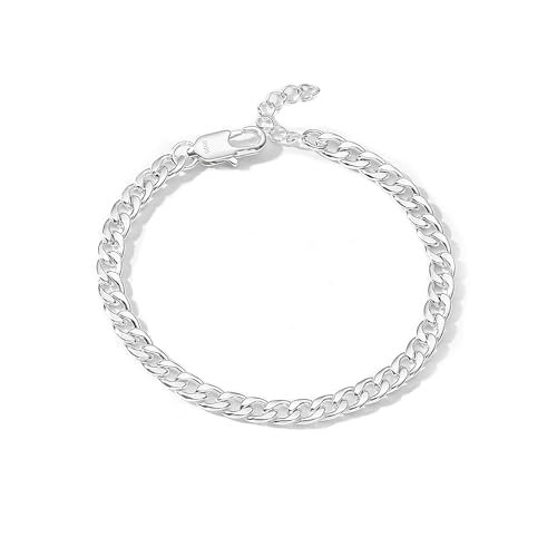 Esrael Silber Armband Herren 925 5mm Armbänder für Herren Jungs Mens Bracelet Kubanische Silber Armband Männer Schmuck Geschenke Esrael Silber Armband Herren 925 5mm Armbänder für Herren Jungs Mens Bracelet Kubanische Silber Armband Männer Schmuck Geschenke von Esrael