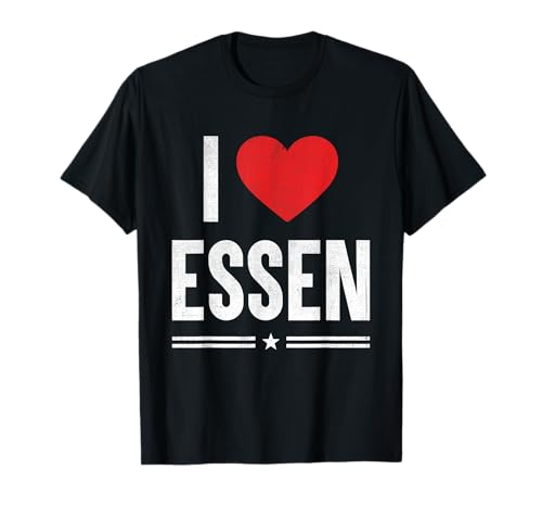 Ich liebe Essen Souvenirs Herren Damen I Love Essen T-Shirt Ich liebe Essen Souvenirs Herren Damen I Love Essen T-Shirt von Essen Skyline Essen Herz Essen Stadt Essen