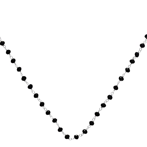 Essence Bijoux | Anhänger aus 925er Sterlingsilber mit schwarzem Kristall von Essence Bijoux