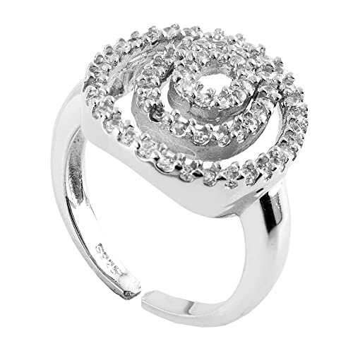 Essence Bijoux | Ring aus 925er Sterlingsilber mit rundem Spiral-Design von Essence Bijoux