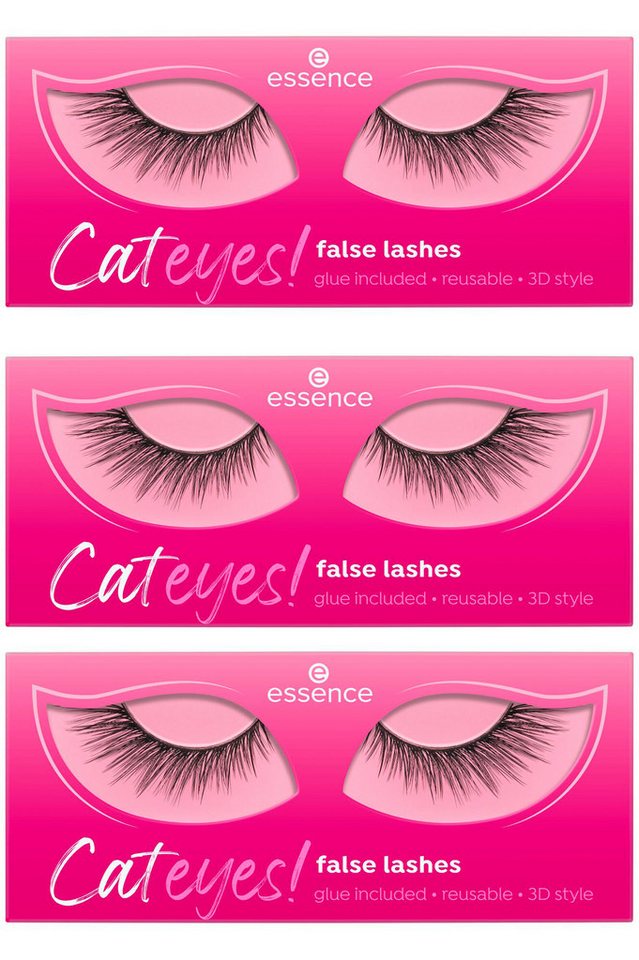Essence Bandwimpern Cateyes! false lashes, Set, 3 tlg., mit Katzenaugen-Effekt Essence Bandwimpern Cateyes! false lashes, Set, 3 tlg., mit Katzenaugen-Effekt von Essence