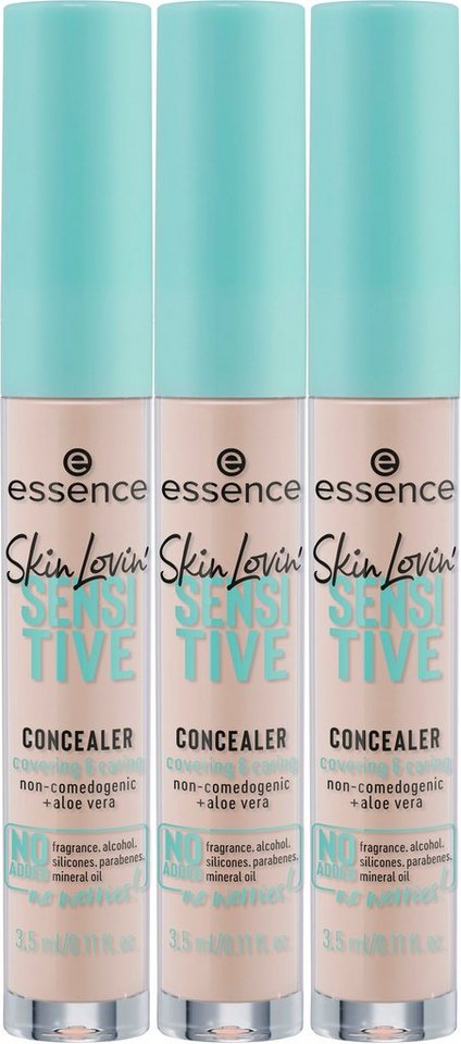 Essence Concealer Skin Lovin' SENSITIVE CONCEALER, 3-tlg. von Essence