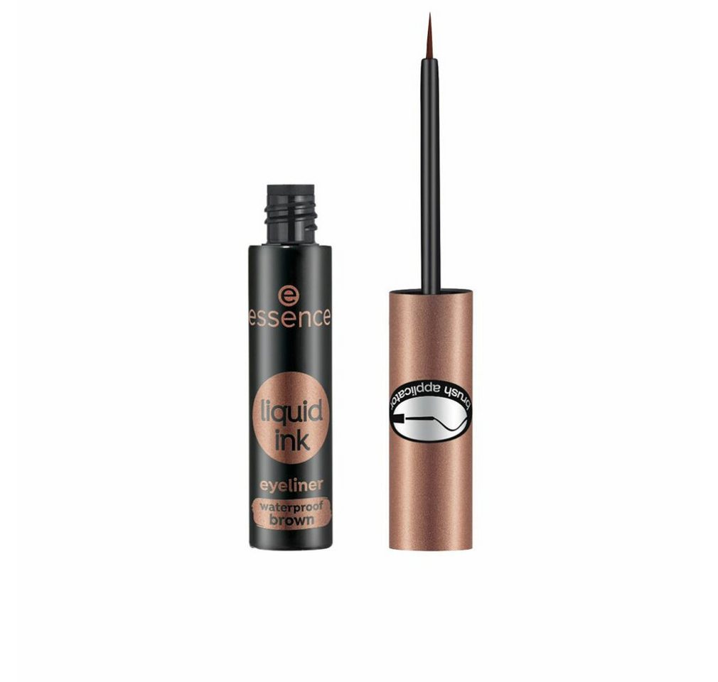 Essence Eyeliner Liquid Eyeliner Ink Waterproof 02 Ash Brown, 3 ml von Essence