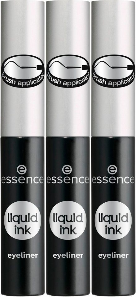 Essence Eyeliner liquid ink eyeliner, 3-tlg. von Essence