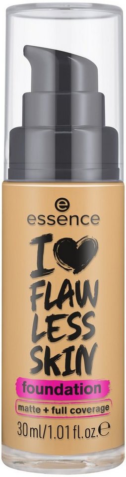 Essence Foundation I LOVE FLAWLESS SKIN foundation, 3-tlg., mit natürlichem Finish von Essence