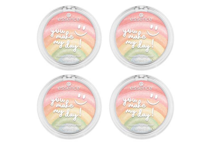 Essence Highlighter you make my day! baked highlighter, 4-tlg., mit ansprechendem Pastell-Farbton von Essence