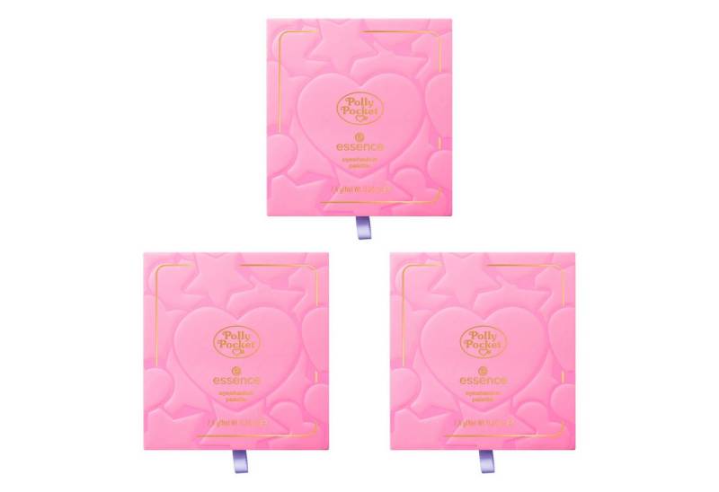 Essence Lidschatten-Palette Polly Pocket eyeshadow palette, 3-tlg., hochpigmentierte Farben, Perfekt für Pastell- und Farbakzente von Essence
