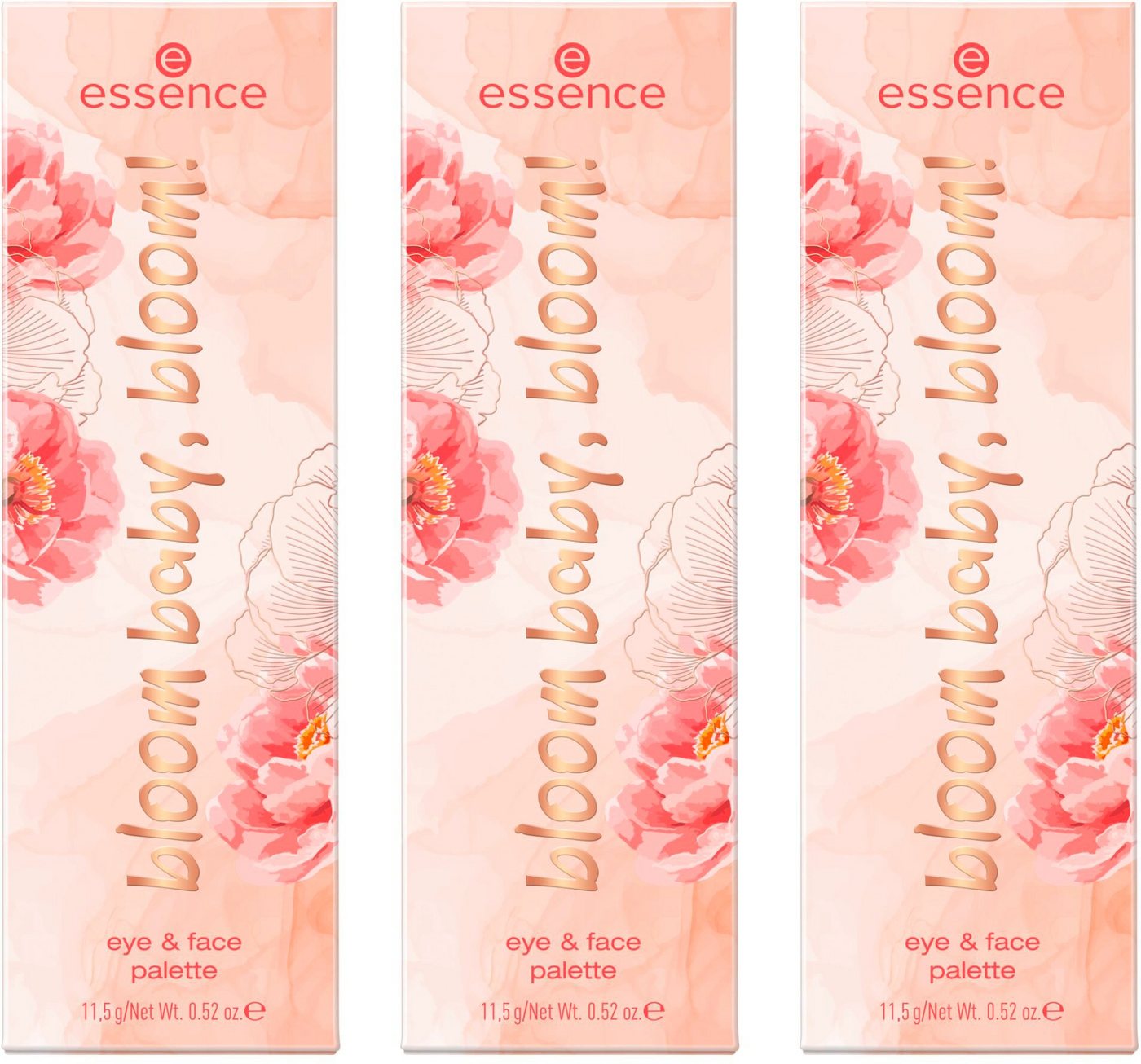 Essence Lidschatten-Palette bloom baby, bloom! eye & face palette von Essence