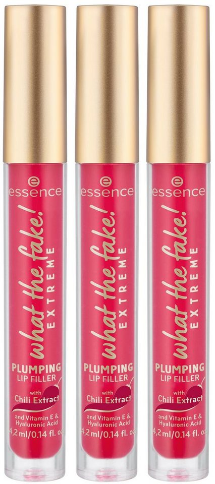 Essence Lip-Booster what the fake! EXTREME PLUMPING LIP FILLER, 3-tlg. von Essence