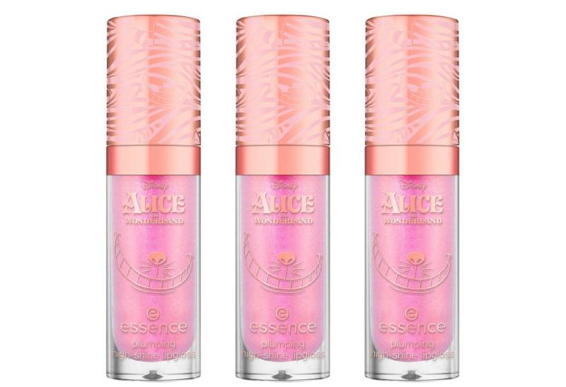 Essence Lipgloss Disney Alice in Wonderland plumping high-shine lipgloss, 3-tlg. von Essence