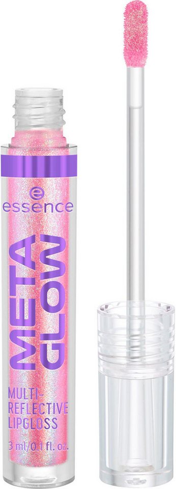 Essence Lipgloss META GLOW MULTI-REFLECTIVE LIPGLOSS, mit holografischem Glanz von Essence