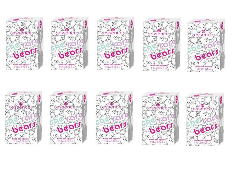 Essence Lipgloss The Rare Bears Blind Box, 10-tlg., Limited Edition von Essence
