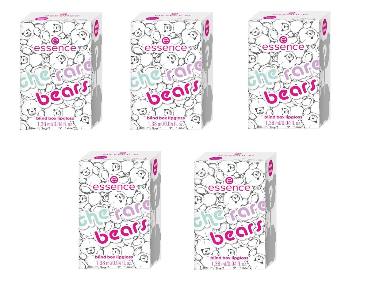 Essence Lipgloss The Rare Bears Blind Box, 5-tlg., Limited Edition von Essence