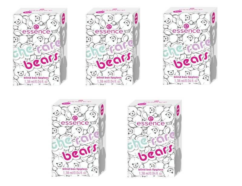 Essence Lipgloss The Rare Bears Blind Box, 5-tlg., Limited Edition von Essence