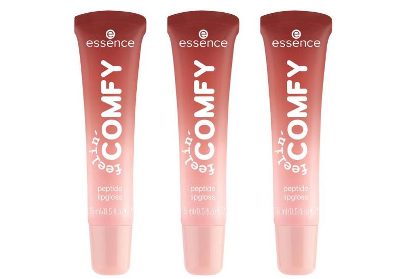 Essence Lipgloss feelin' comfy peptide lipgloss, 3-tlg. von Essence