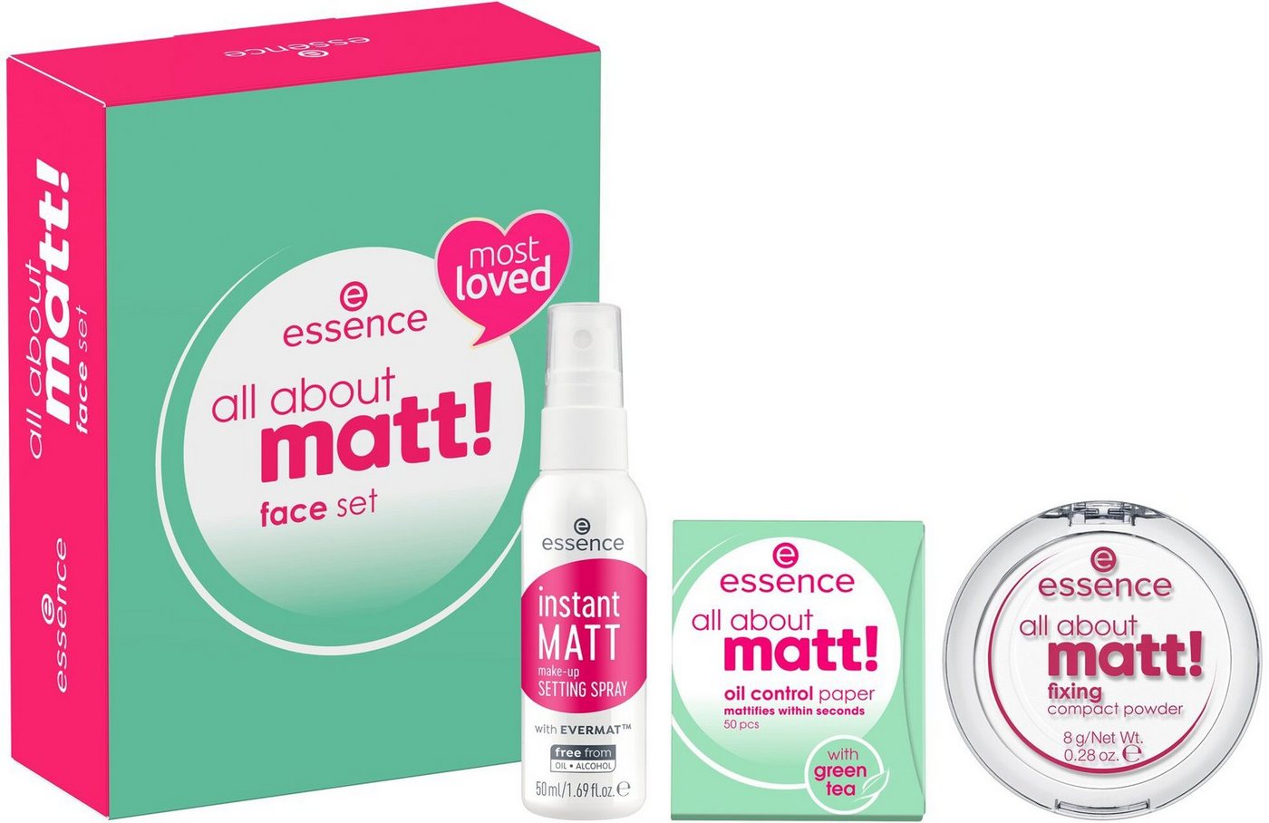 Essence Make-up Set all about matt! face set, 3-tlg. von Essence