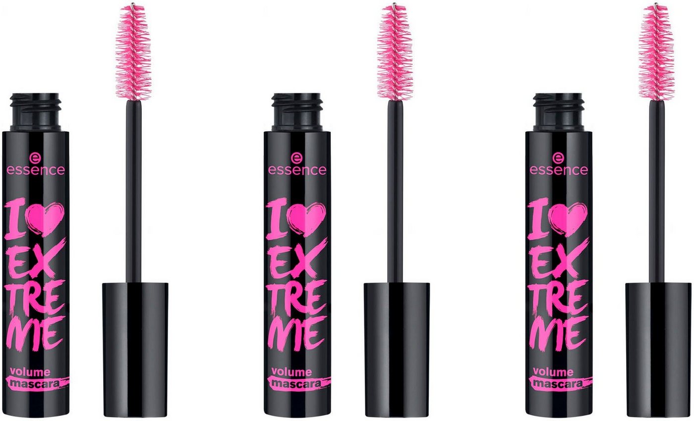 Essence Mascara I LOVE EXTREME volume mascara, 3-tlg. von Essence