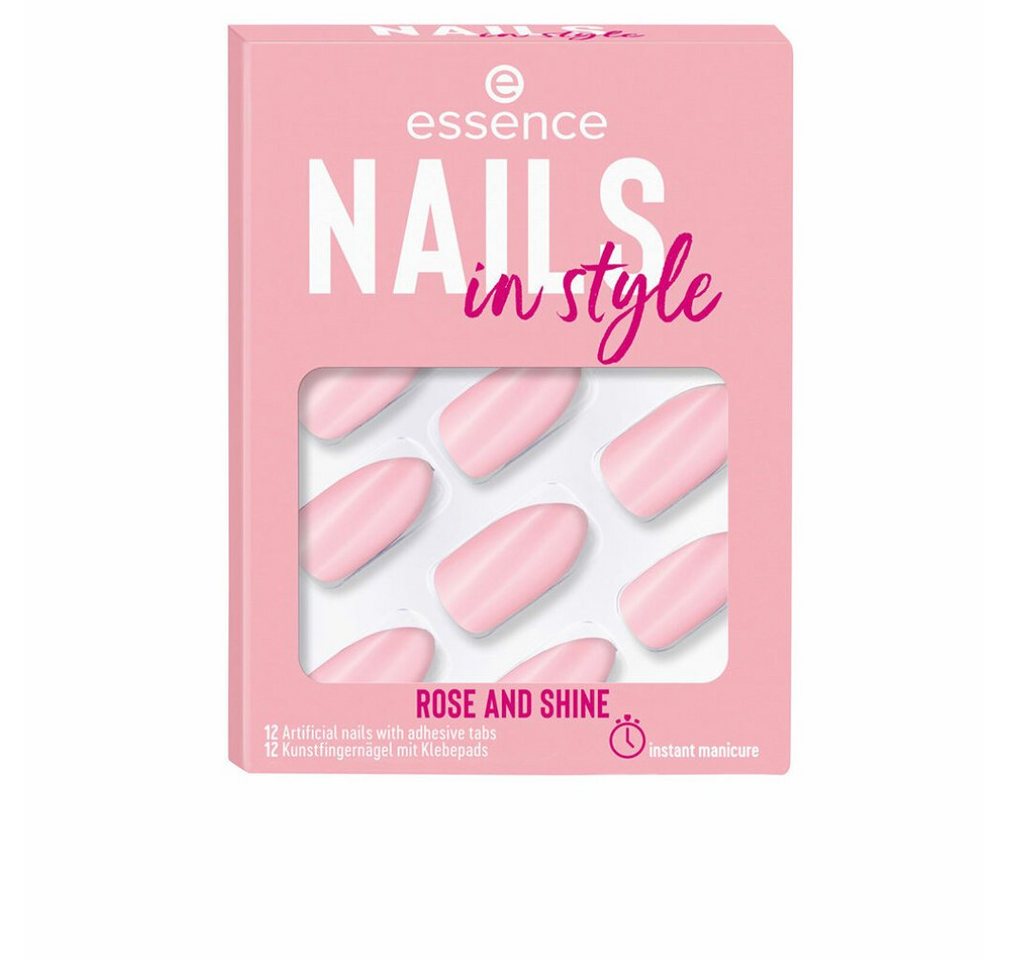 Essence Nageldesign Zubehör Künstliche Nägel Nails In Style 14 Rose And Shine, 12 St von Essence