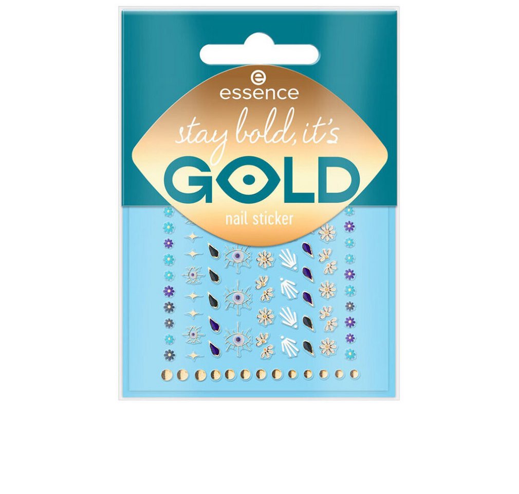 Essence Nageldesign Zubehör Nagelsticker Set Stay Bold, It's Gold, 1 St von Essence