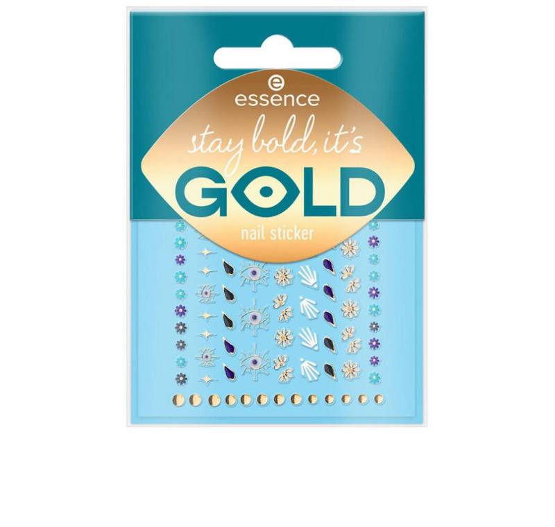 Essence Nageldesign Zubehör Nagelsticker Set Stay Bold, It's Gold, 1 St von Essence
