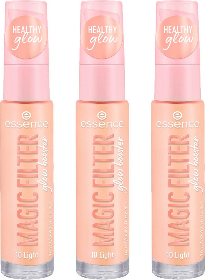 Essence Primer MAGIC FILTER glow booster, 3er Pack, Grundierung von Essence