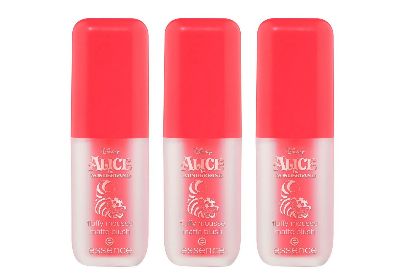 Essence Rouge Disney Alice in Wonderland fluffy mousse matte blush, 3-tlg. von Essence