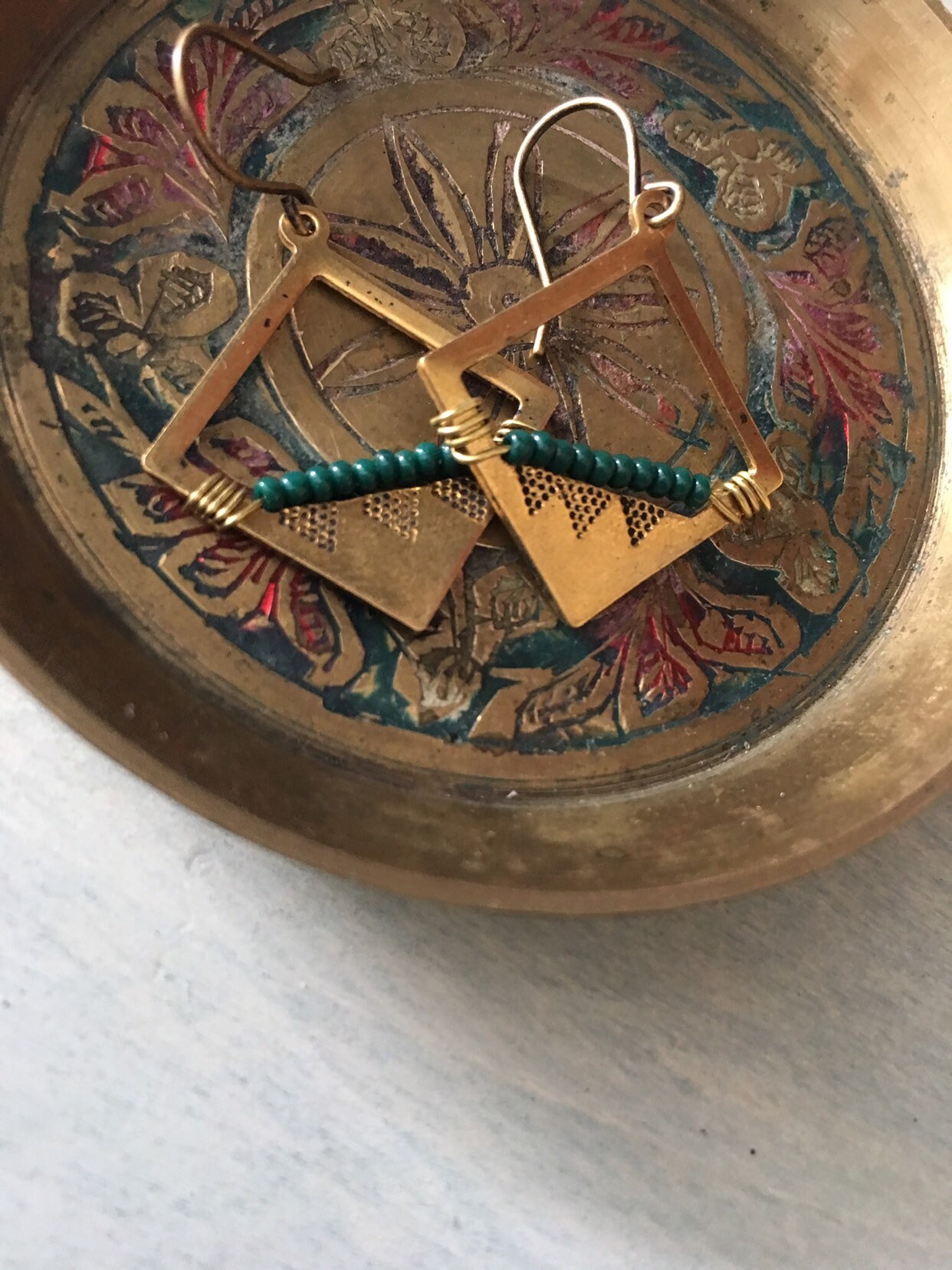 Auge Des Sturms Ohrringe/Grün Auge Des Sturms Ohrringe/Grün von Essenceofhumboldt